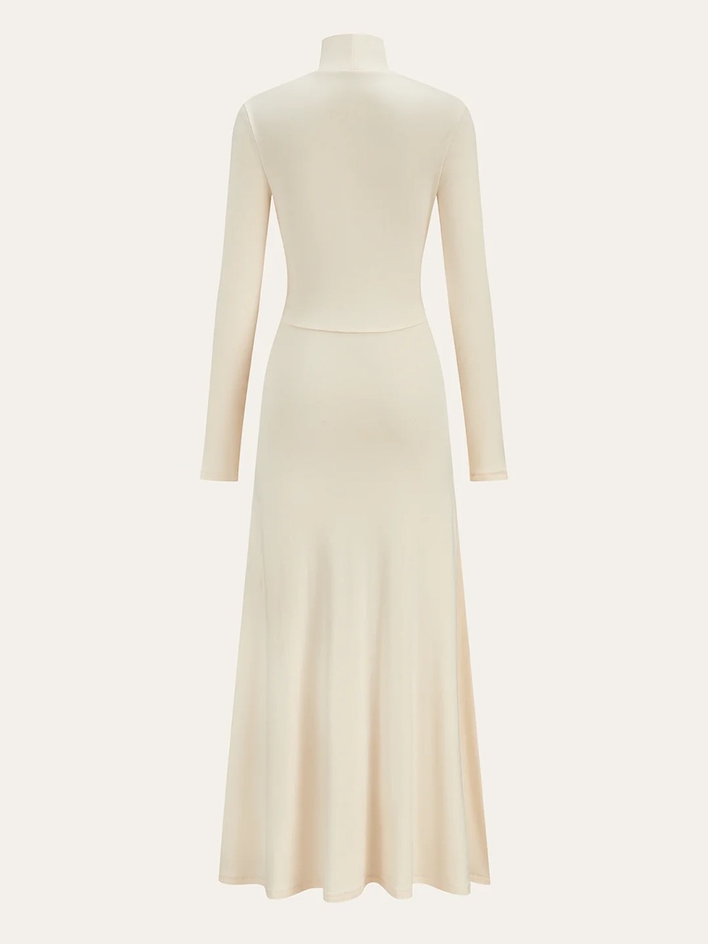 COMMENSE Pleated Fishtail Long Dress - size Small - Picture 2 of 5